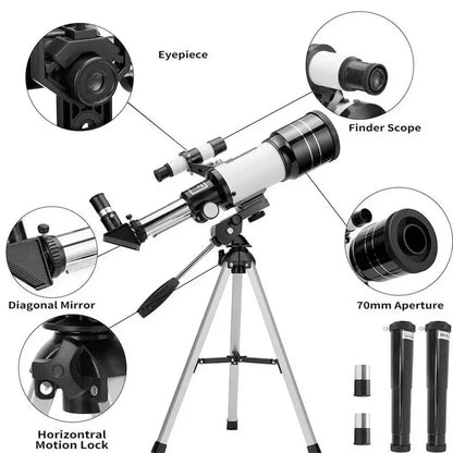 StellarView Pro – 150X HD Astronomical Telescope with Tripod