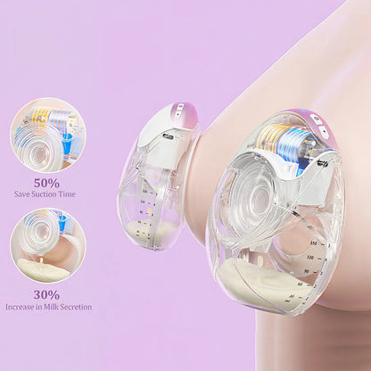 NurturaFlow Wearable Breast Pump – Hands-Free, Quiet & Rechargeable