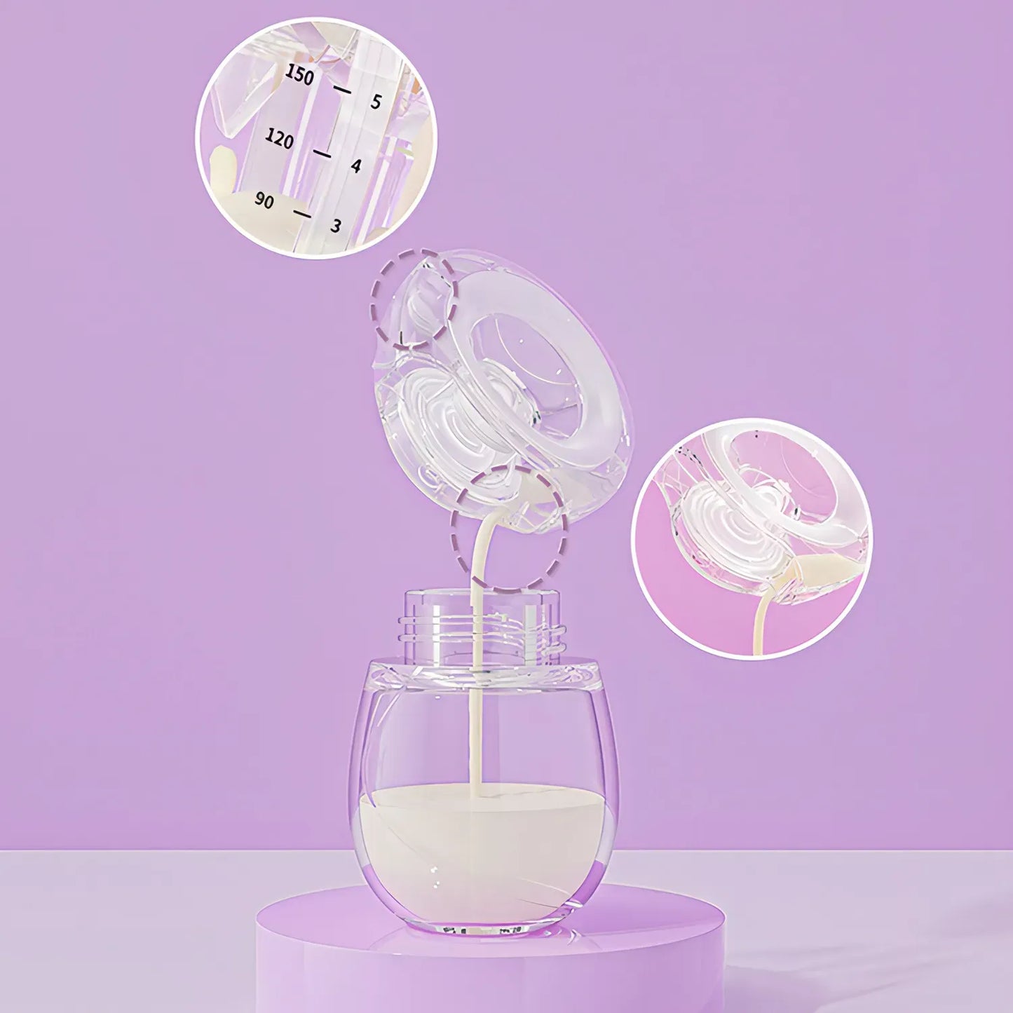 NurturaFlow Wearable Breast Pump – Hands-Free, Quiet & Rechargeable