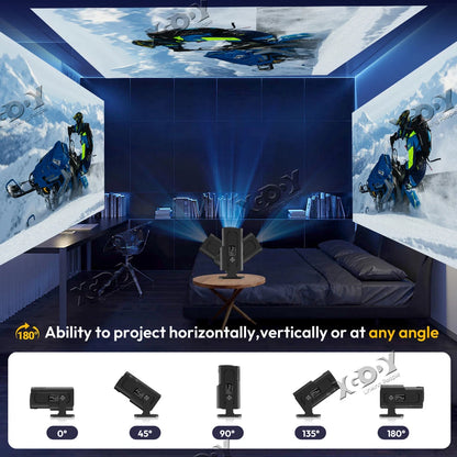LumiCast K90 Smart Projector – Full HD 1080p with Android Support